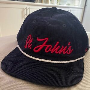 St. John's Red Storm Homefield Retro Black Corduroy Rope Cap